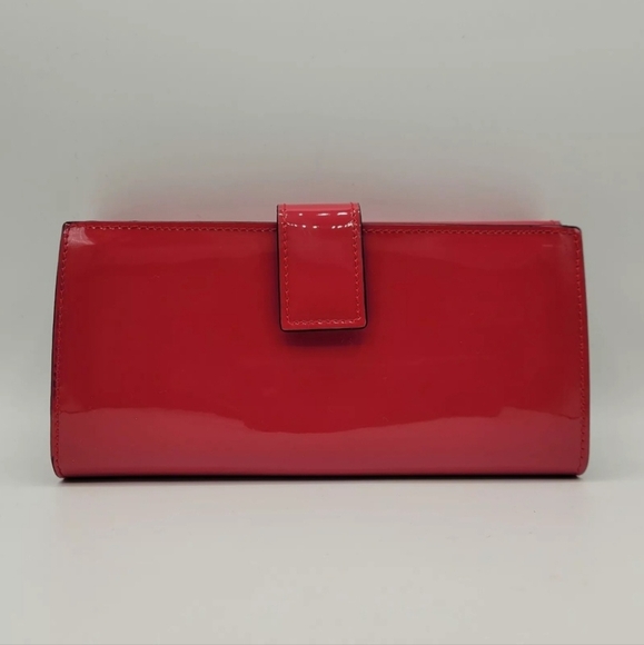 ALEXANDER McQUEEN Fucsia Patent Leather Continental Wallet, NWT - Picture 2 of 11